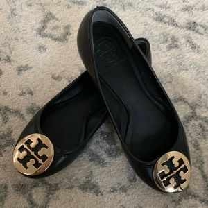 Tory Burch Reva Mestico Ballet Flat black & gold
